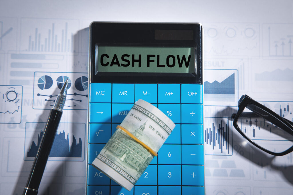 cash flow word and calculator with business objects.